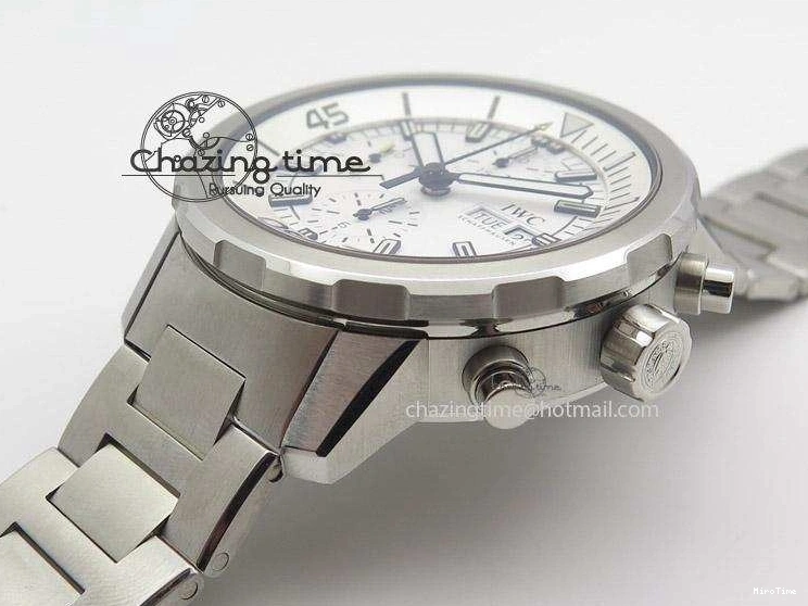 MIROTIME 0131 Versatile Aquatimer Chrono IW376803 V6F 1:1 Best Edition White Dial On SS Bracelet A 7359